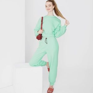 Mint green sweatshirt